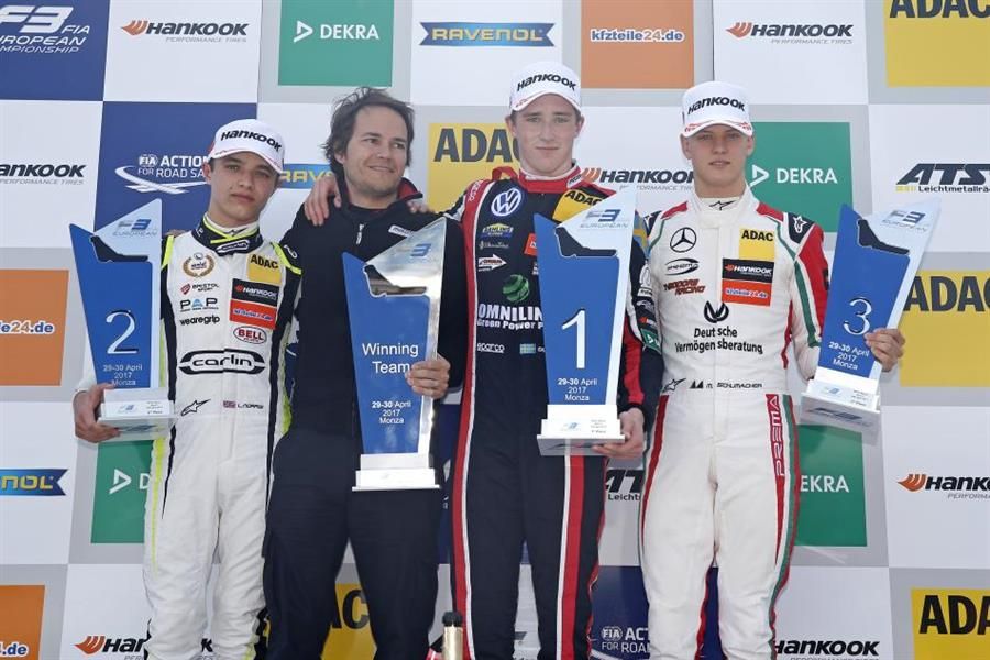 Eriksson wins, Mick Schumacher takes maiden F3 podium